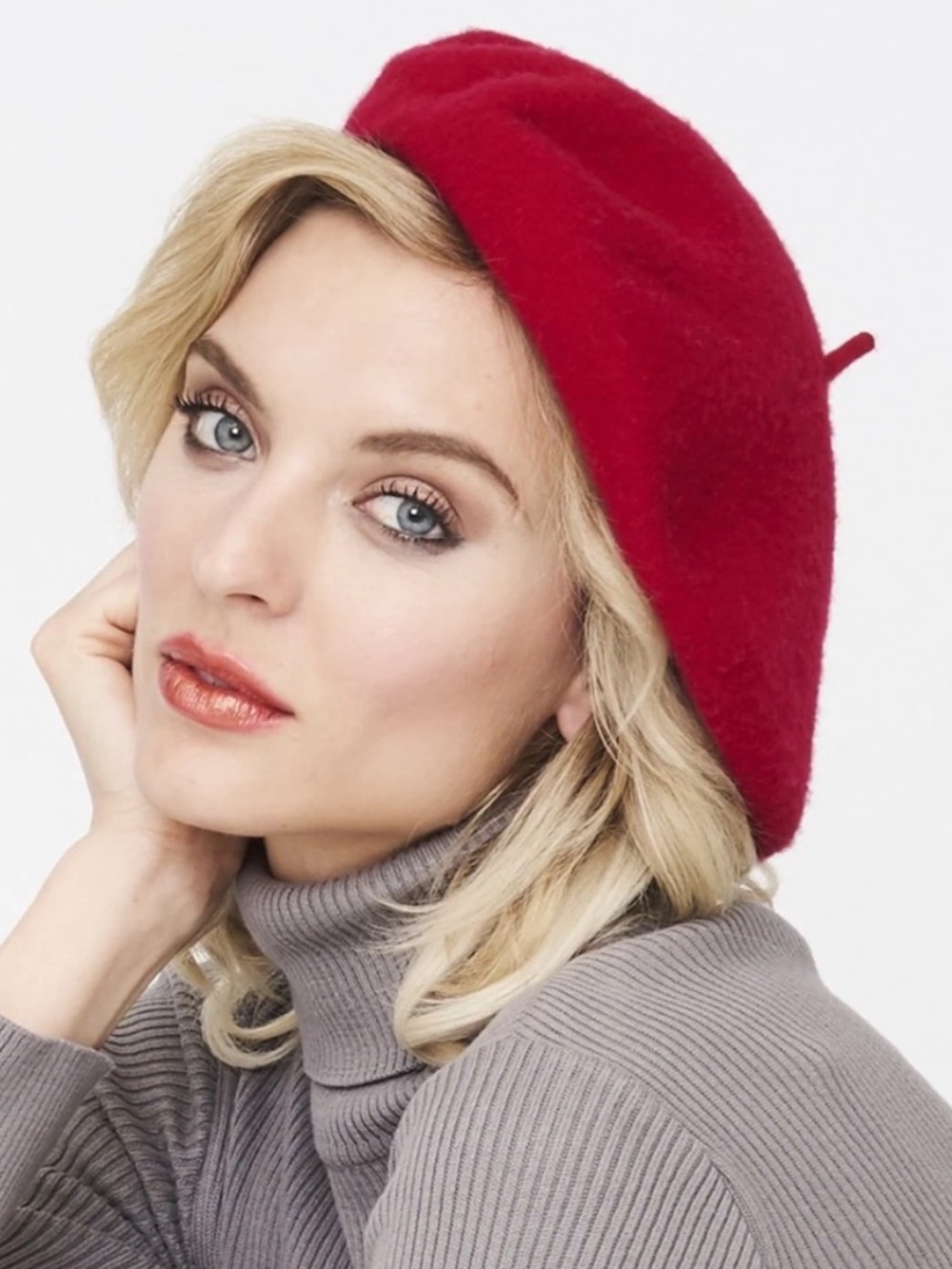 Parkhurst Wool Beret Scarlet Red